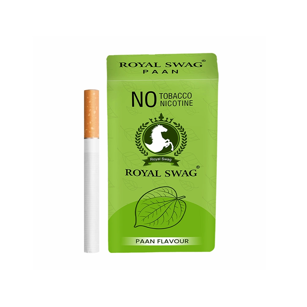 Royal Swag Herbal Cigarettes 100% Tobacco Free and Nicotine Free PAAN Flavour(10 Sticks/Box)