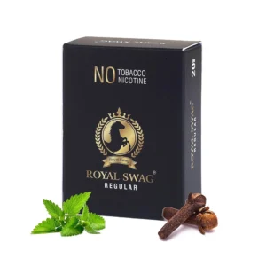 Royal Swag Herbal Cigarettes 100% Tobacco Free and Nicotine Free Regular Flavour (20 Sticks/Box)